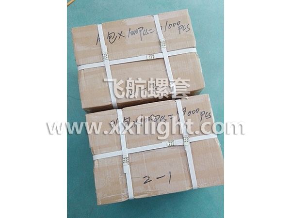 南京某客戶M4螺套20萬件（jiàn）